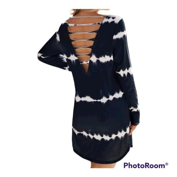 tie Dye Ladder Cut Back Dress XSmall - Picture 4 of 4